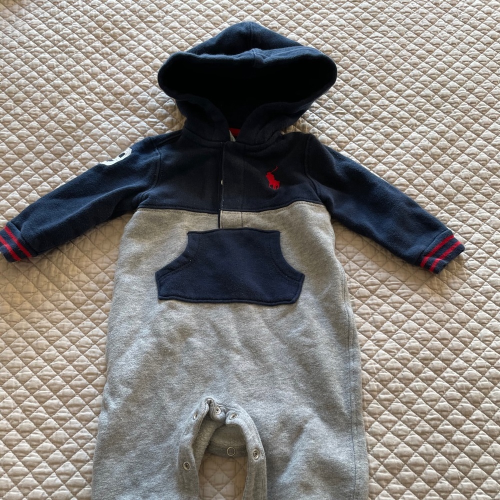 Ralph Lauren Boys Hooded Onsie